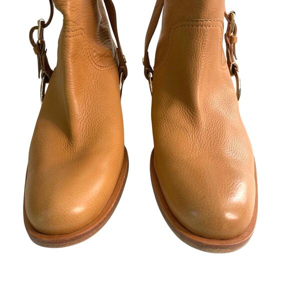 NWT CELINE Boho Equestrian Leather Buckle Boots MADE IN ITALY  SIZE 10 - Picture 15 of 16